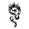 tribal dragon pic of tattoo design